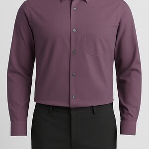 Kenneth Cole Reaction Mens XL Dress Shirt‎ Purple Long Sleeve 17.5" 34/35